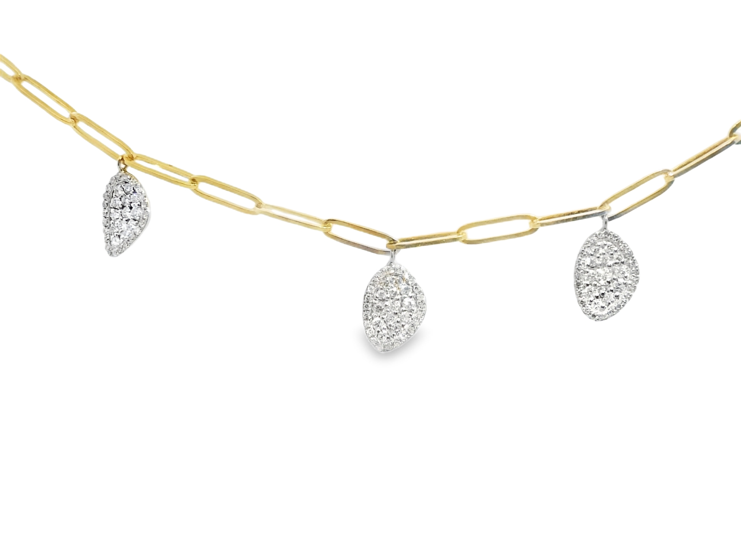 0.93CT Diamond Pendant 14k Yellow Gold