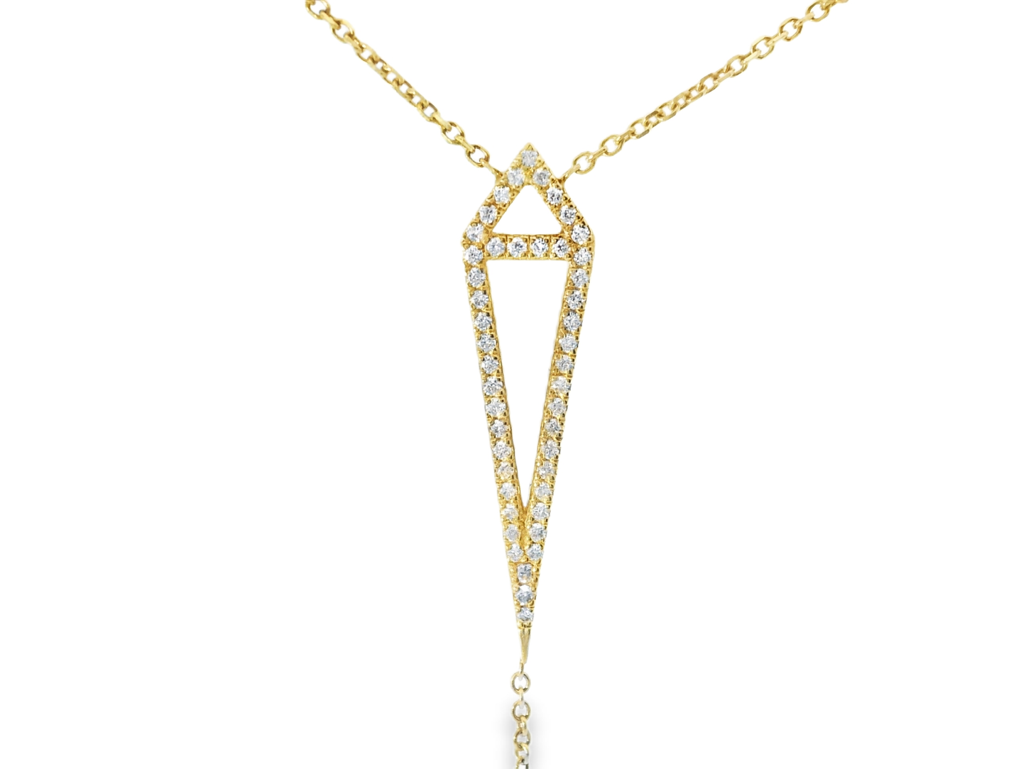 0.45CT Diamond Pendant 14k Yellow Gold