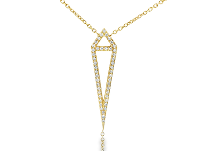0.45CT Diamond Pendant 14k Yellow Gold