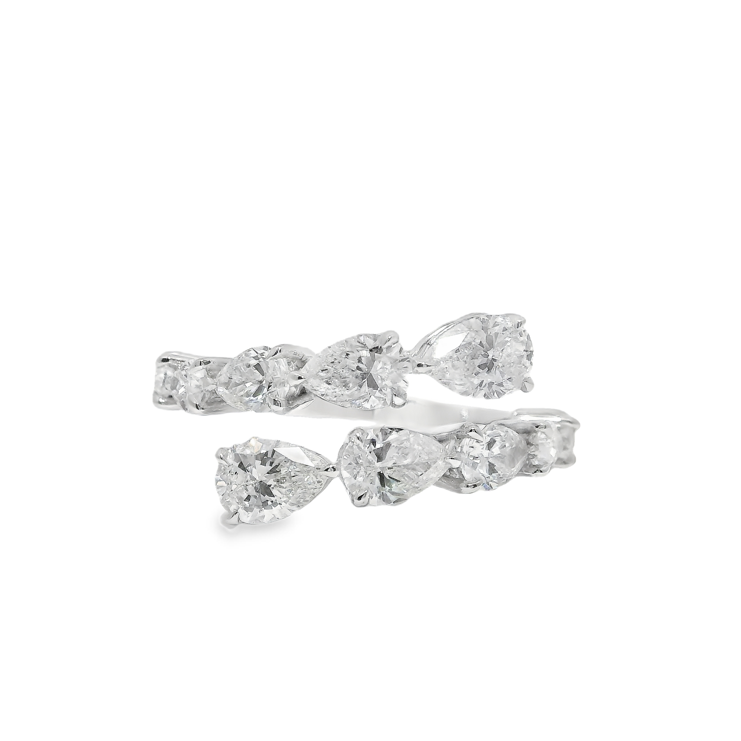 2.67CT Diamond Ring 18k White Gold