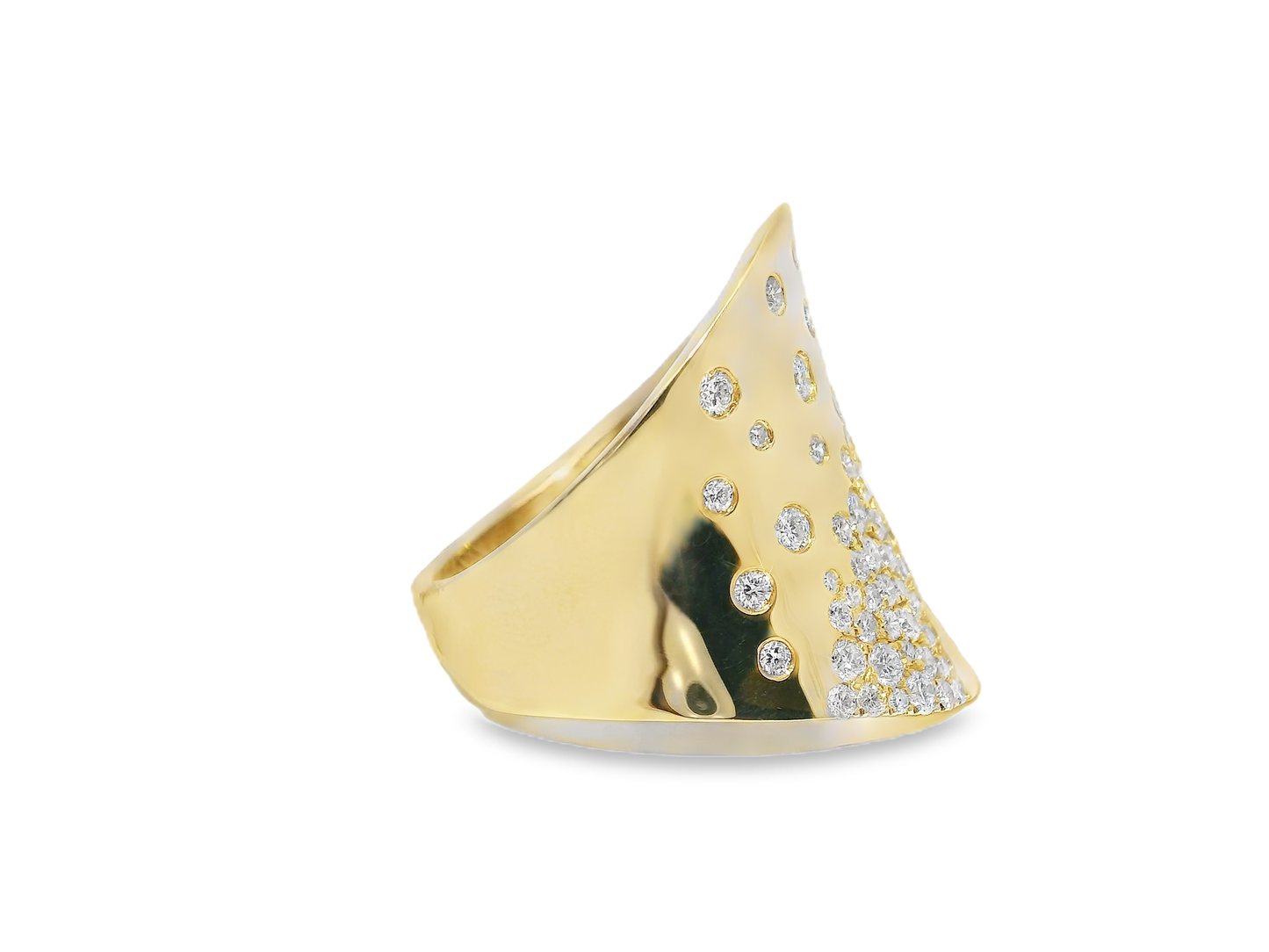 0.92CT Diamond Ring 14k Yellow Gold