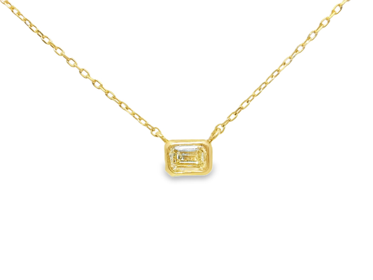 0.16CT Diamond Pendant 14k Yellow Gold