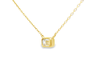 0.16CT Diamond Pendant 14k Yellow Gold