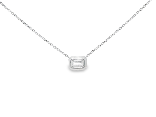 0.43CT Diamond Pendant 18k White Gold