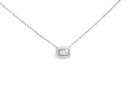 0.43CT Diamond Pendant 18k White Gold