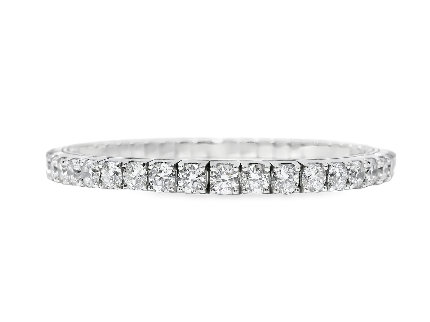 12.04CT Lab Diamond Bracelet 14k White Gold