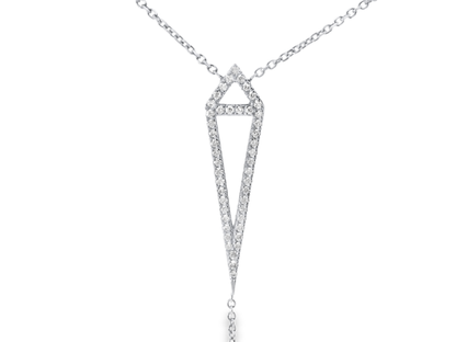 0.45cT diamond pendant 18K white Gold