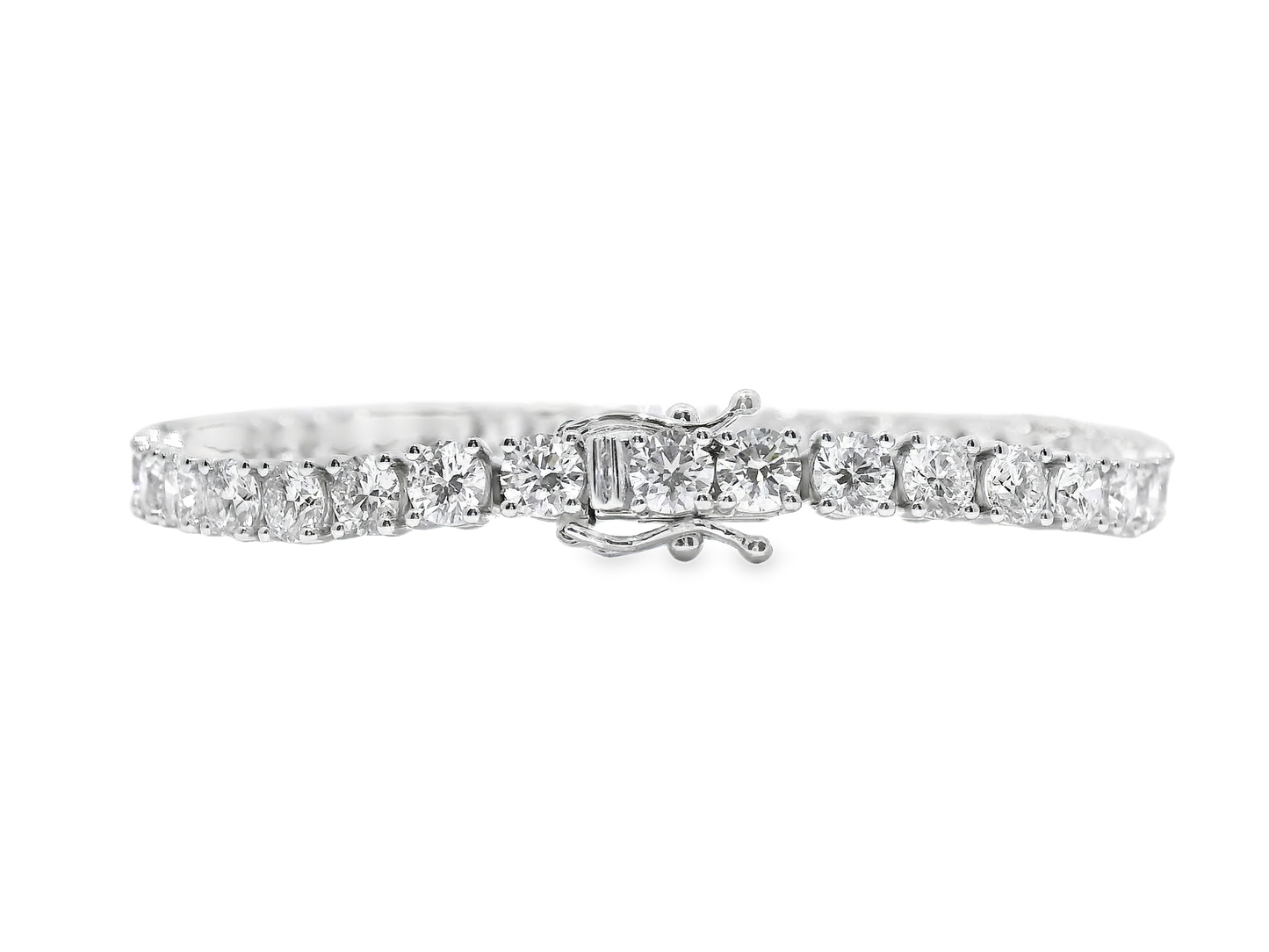 9.67Ct Lab Diamond Bracelet 14k White Gold