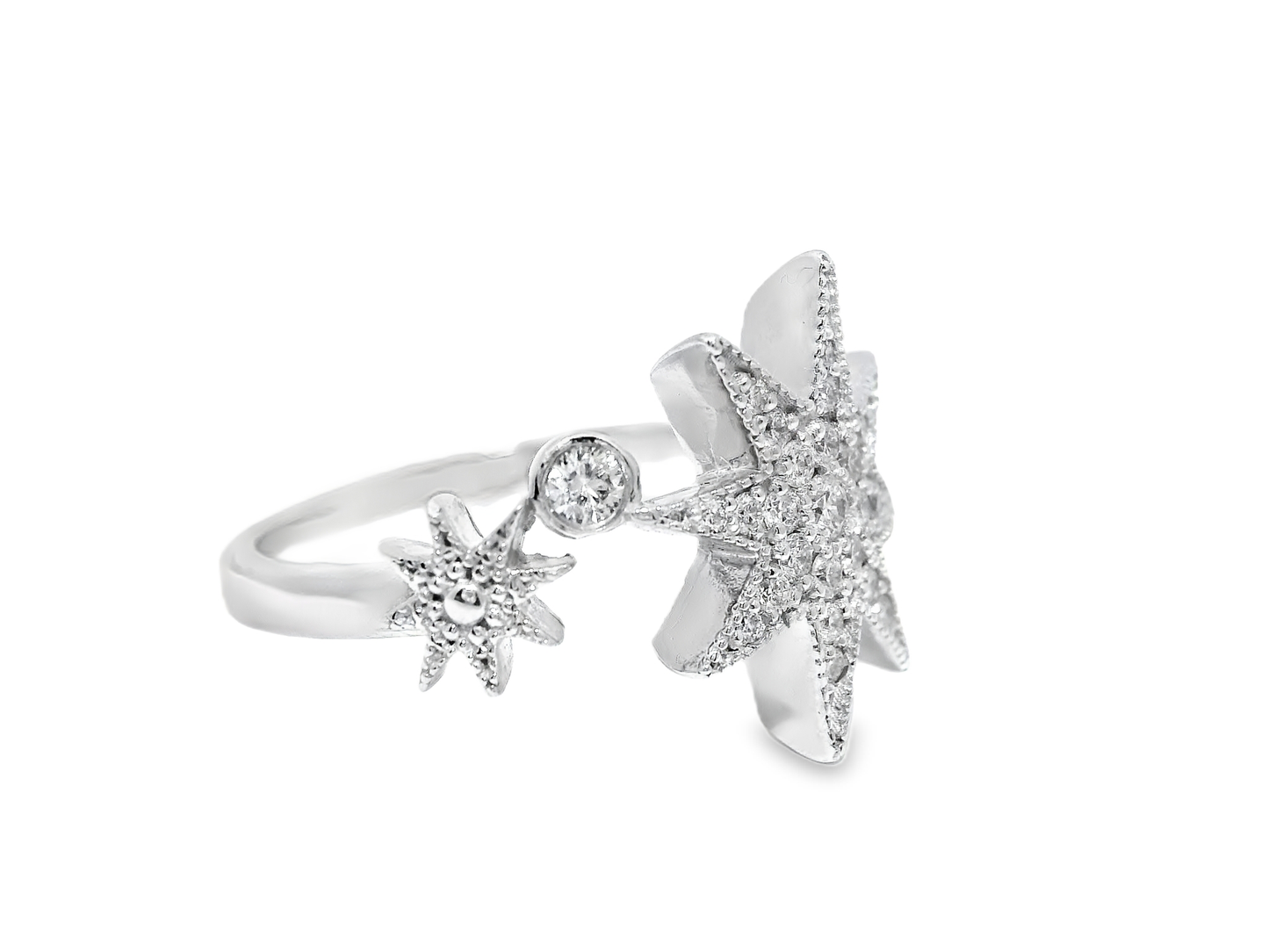 0.26Ct Diamond Ring 14k White Gold