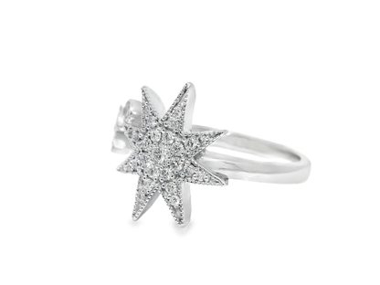 0.26Ct Diamond Ring 14k White Gold