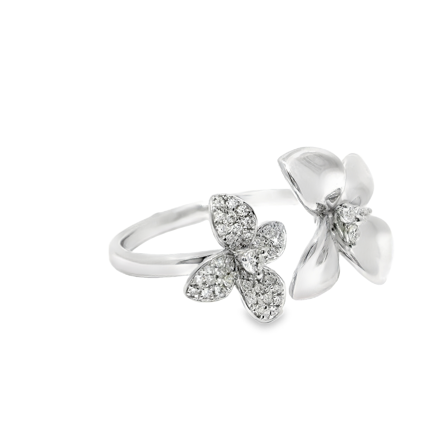 0.22CT Diamond Ring 14k White Gold