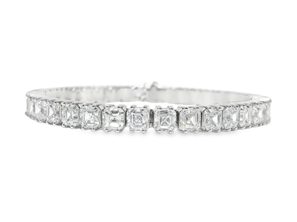 19.89Ct Lab Diamond Bracelet 14k White Gold