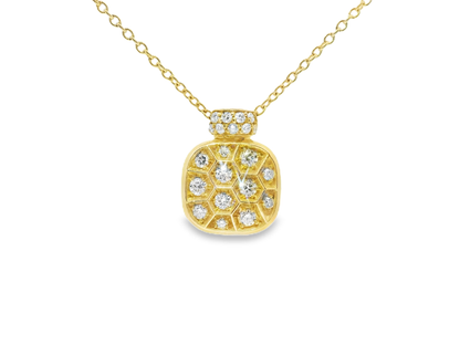 0.29Ct Diamond Pendant 14k Yellow Gold