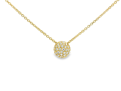 0.29CT Diamond Pendant 14k Yellow Gold