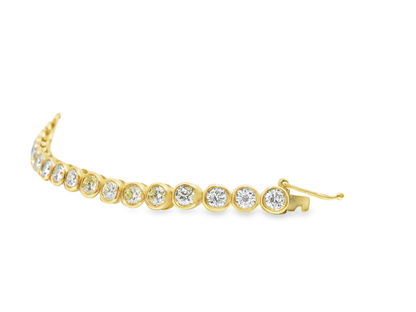 5.25Ct Evil Eye Diamond Bracelet 14k Yellow Gold