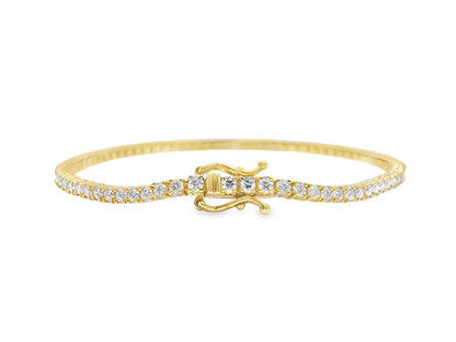 2.69CT Diamond Bracelet 14k Yellow Gold