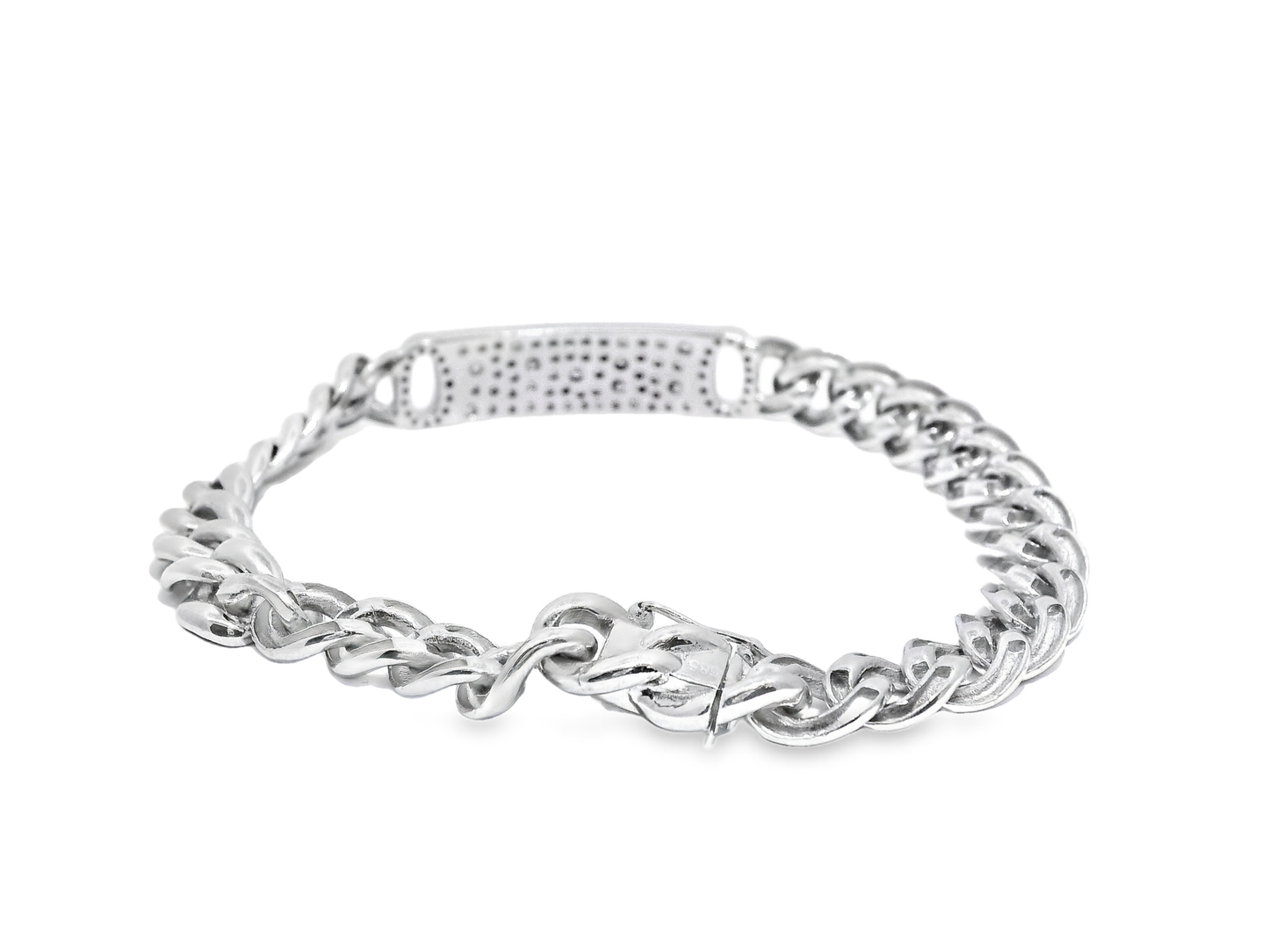 0.95CT Diamond Bracelet 14k White Gold