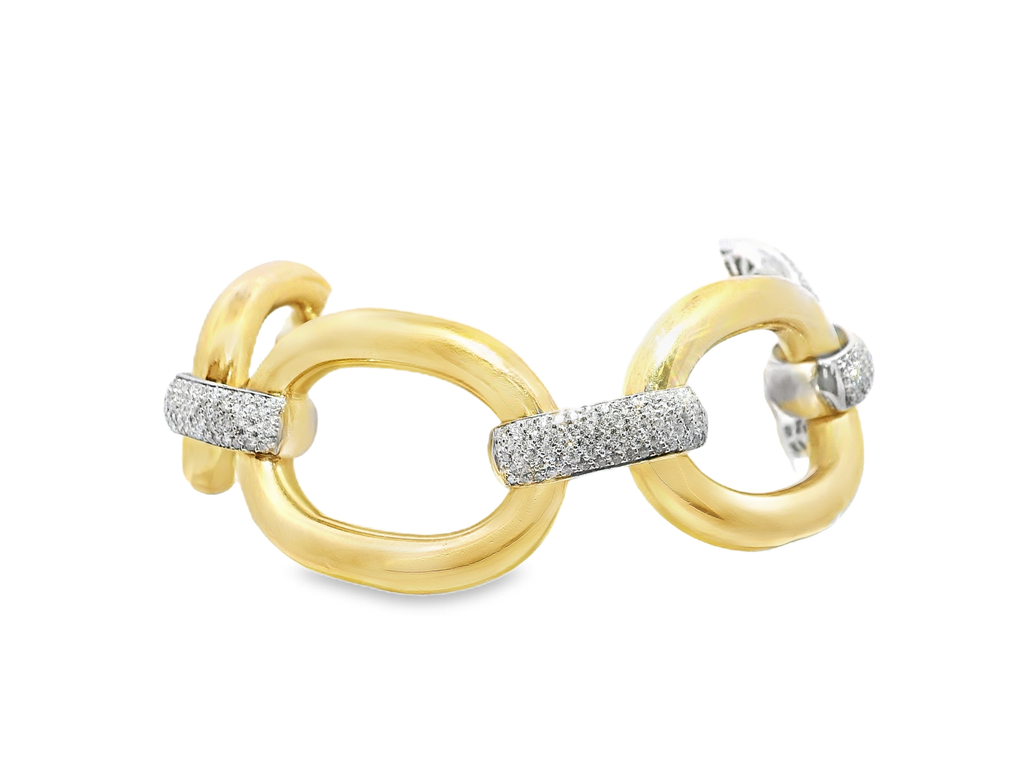 5.79CT Diamond Bracelet 14k Yellow Gold