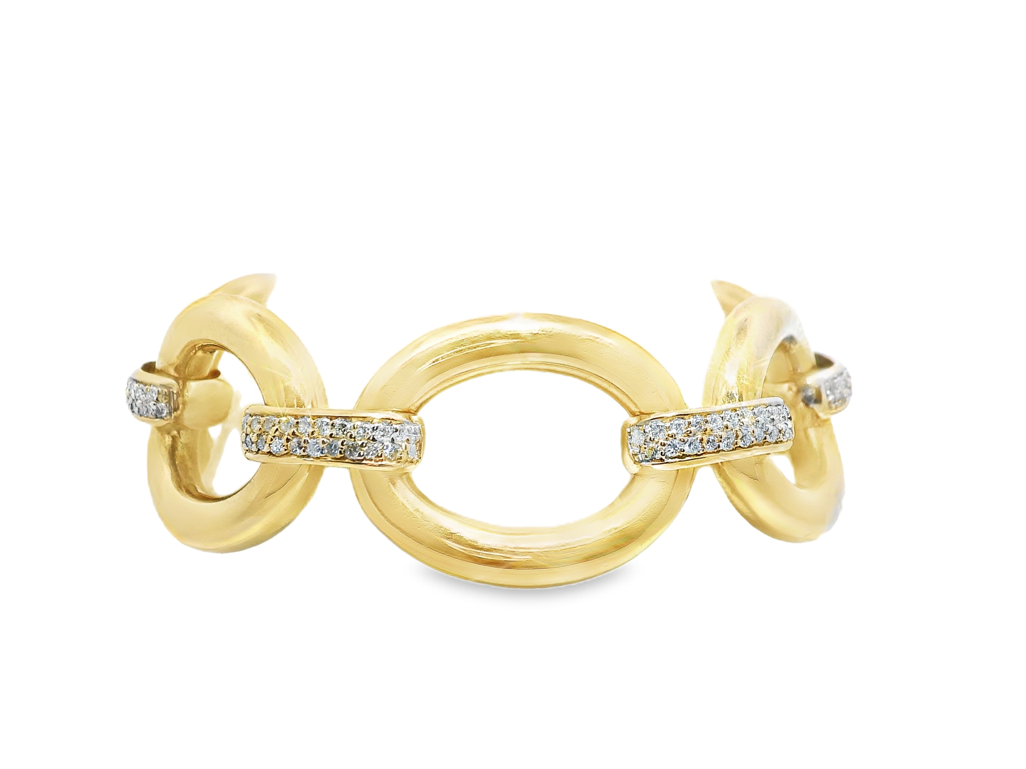 1.65CT Diamond Bracelet 14k Yellow Gold