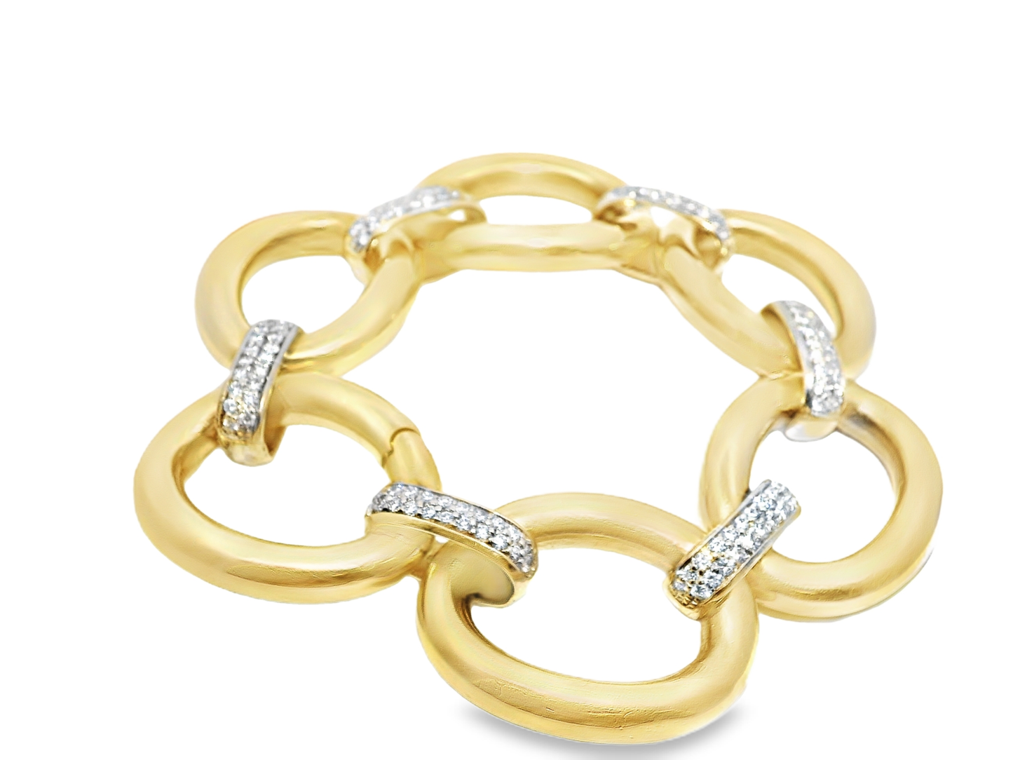 1.65CT Diamond Bracelet 14k Yellow Gold