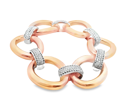 2.28CT Diamond Bracelet 14k Gold