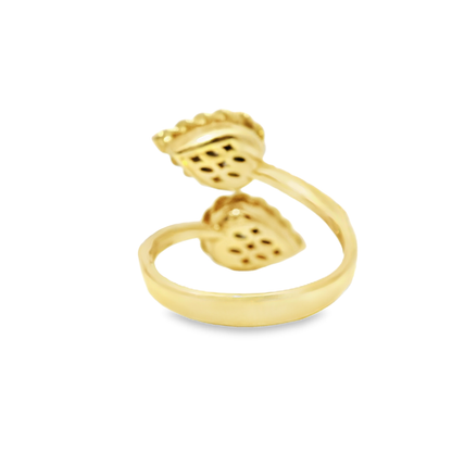 0.36CT Diamond ring 18k Yellow Gold