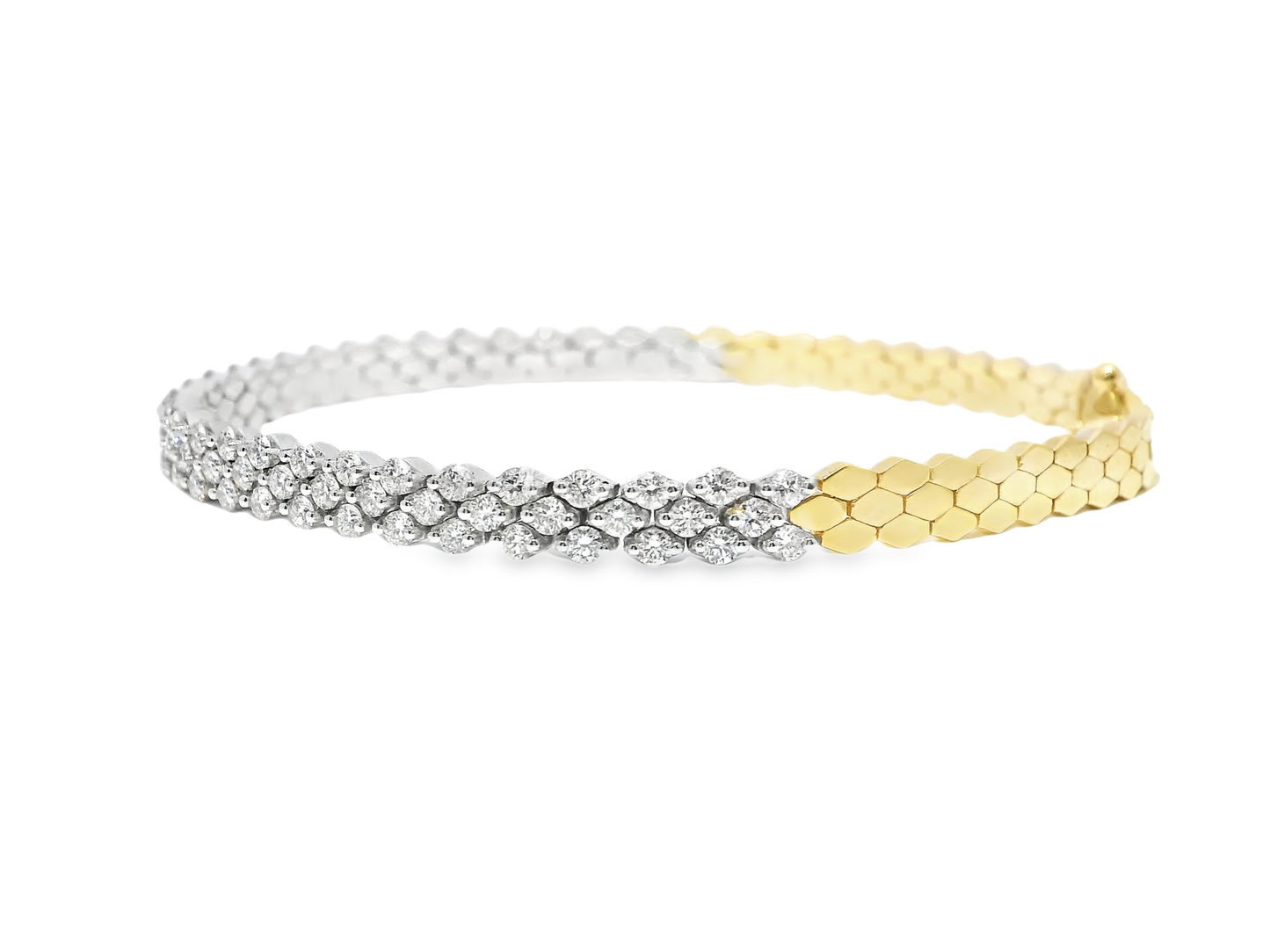 2.32CT Diamond Bracelet 14k Yellow Gold