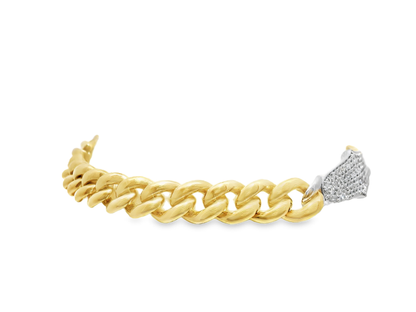 0.91CT diamond Bracelet 18k Yellow Gold