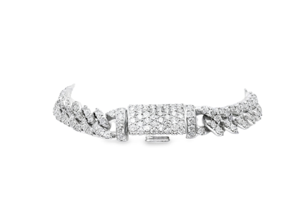 4.71CT Diamond Bracelet 14k White Gold