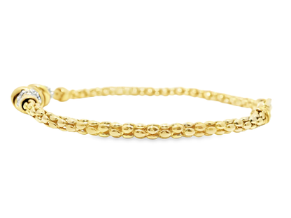 0.48CT Diamond Bracelet 14k Yellow Gold