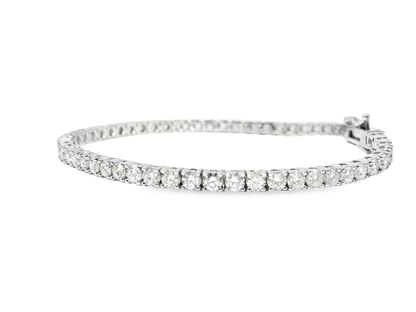 4.93CT Diamond Bracelet 14k White Gold