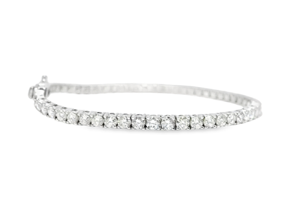 4.93CT Diamond Bracelet 14k White Gold