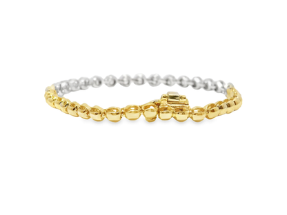 1.23CT Diamond Bracelet 14k Yellow Gold