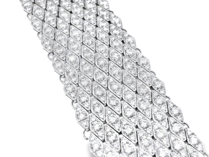 17.58CT Diamond Bracelet 14k White Gold