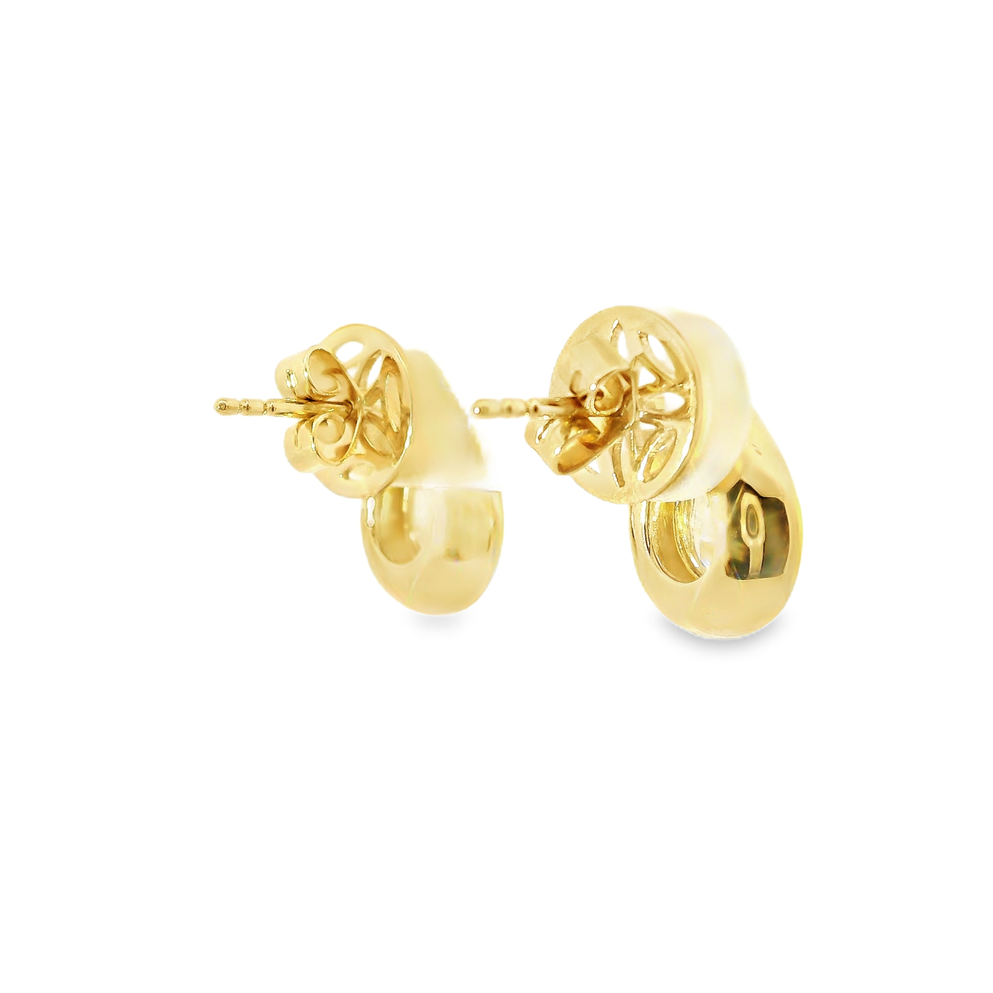 1.45CT Lab Diamond Pear Shape Earring 14k Yellow Gold