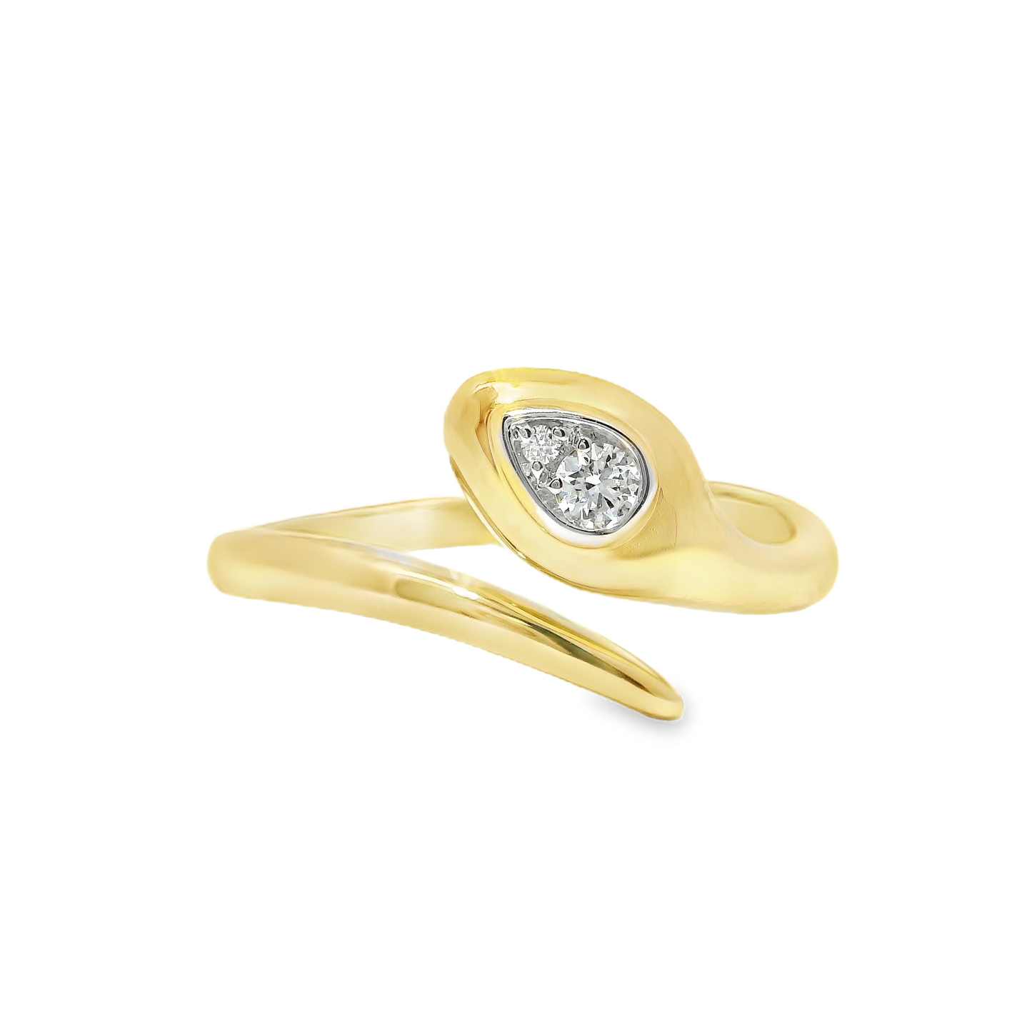 0.07CT Diamond Ring 14k Yellow Gold