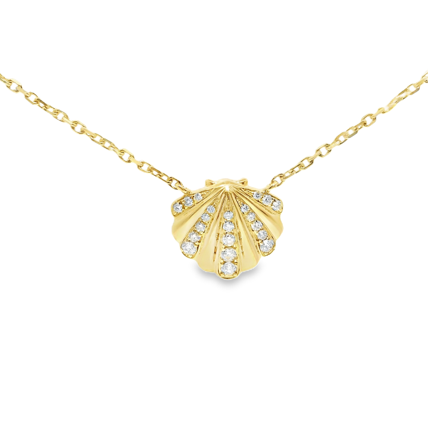 0.15CT Diamond Pendant 14k Yellow Gold