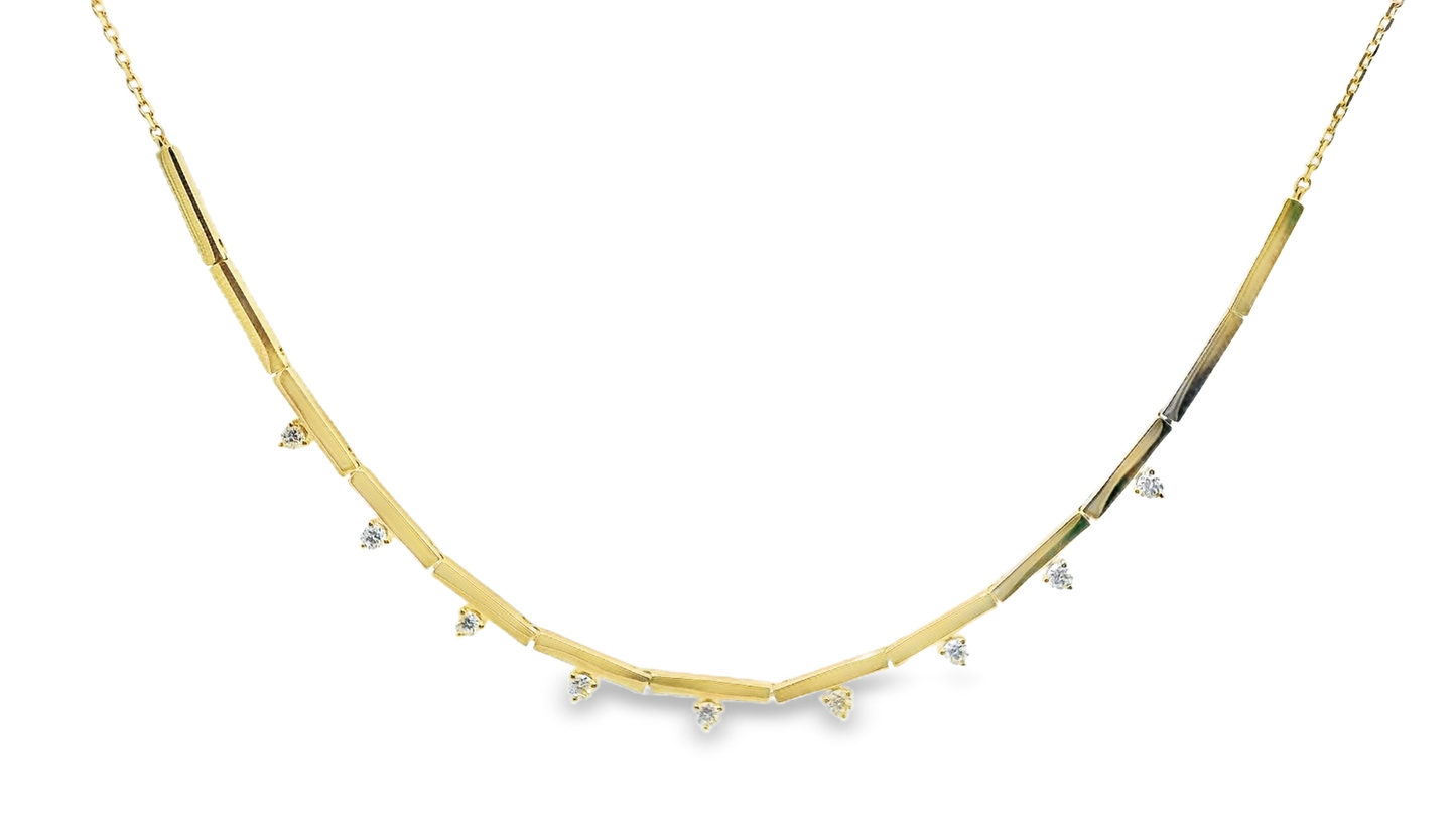 0.44CT Diamond Pendant 14k Yellow Gold