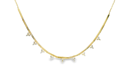 0.79CT Diamond Pendant 14k Yellow Gold