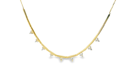 0.79CT Diamond Pendant 14k Yellow Gold