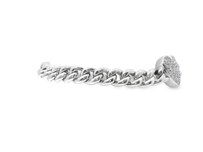 0.87CT Diamond Bracelet 18k White Gold