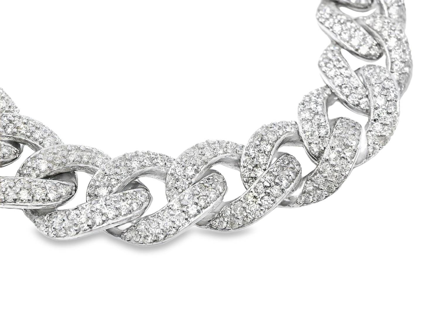6.65CT Diamond Bracelet 14k White Gold