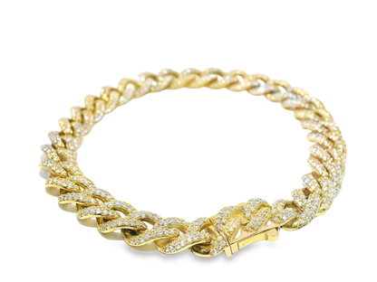 4.45CT Diamond Bracelet 14k Yellow Gold