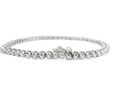 2.60CT Diamond Tennis Bracelet 14k White Gold