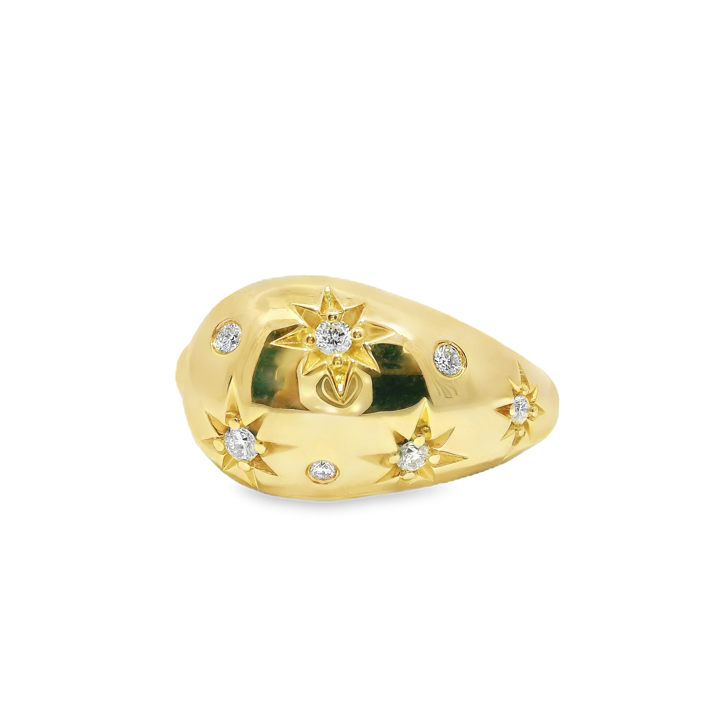 0.19CT Diamond Ring 14k Yellow Gold