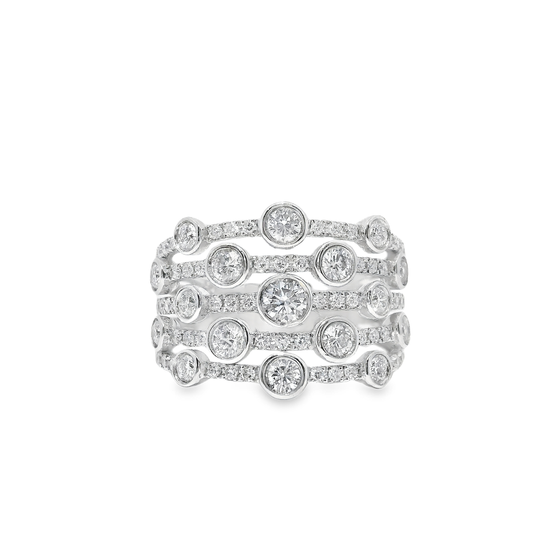 1.51CT Diamond Ring 14k White Gold