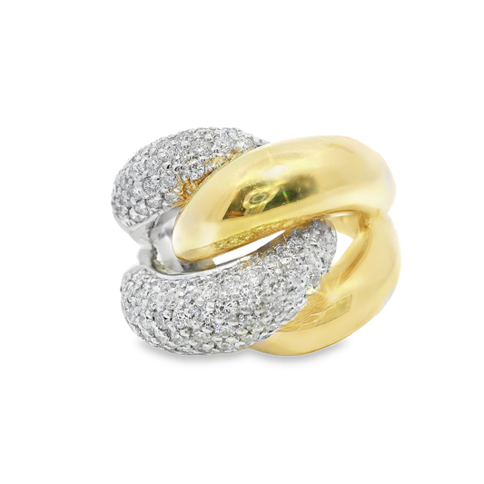 2.60CT diamond Rind 14k Yellow Gold