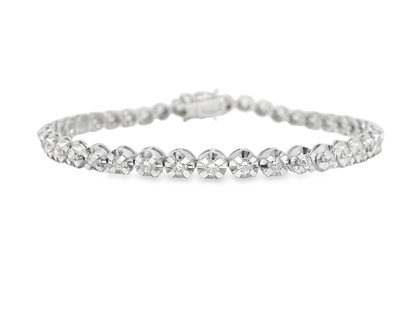 1.93CT Diamond Bracelet 14k White Gold