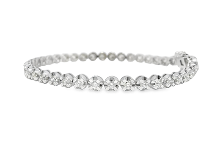 1.93CT Diamond Bracelet 14k White Gold