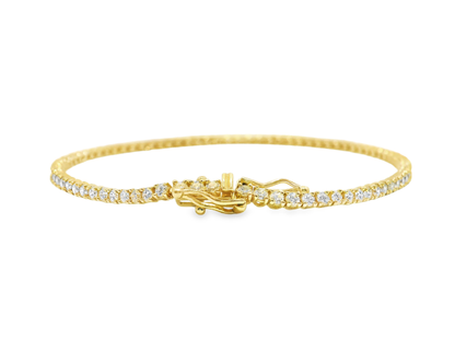 2.12CT Diamond Bracelet 14k Yellow Gold